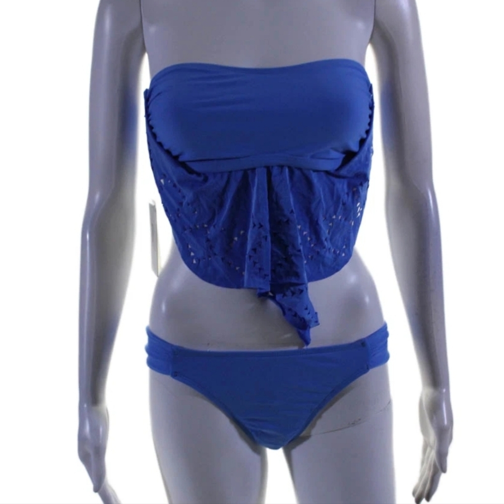 L*Space Blue Bandeau Bikini Set